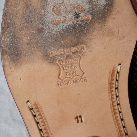 MASERATTI Python snake mens shoes size 11 Spain - Picture 7 of 8